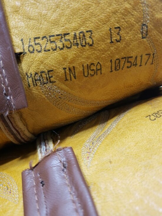 Vintage Nocona Cowboy Boots Mens 13D Brown Leather USA Western 10754171 main image 7